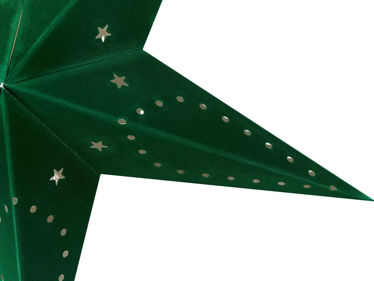 Set di 2 decorazioni da appendere LED MOTTI Stella 60 cm Verde smeraldo