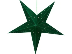 Set di 2 decorazioni da appendere LED MOTTI Stella 60 cm Verde smeraldo