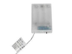 Set di 3 decorazioni da appendere LED KUNNARI Stella 50/40/30 cm Argento