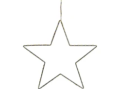 Set di 3 decorazioni da appendere LED KUNNARI Stella 50/40/30 cm Argento