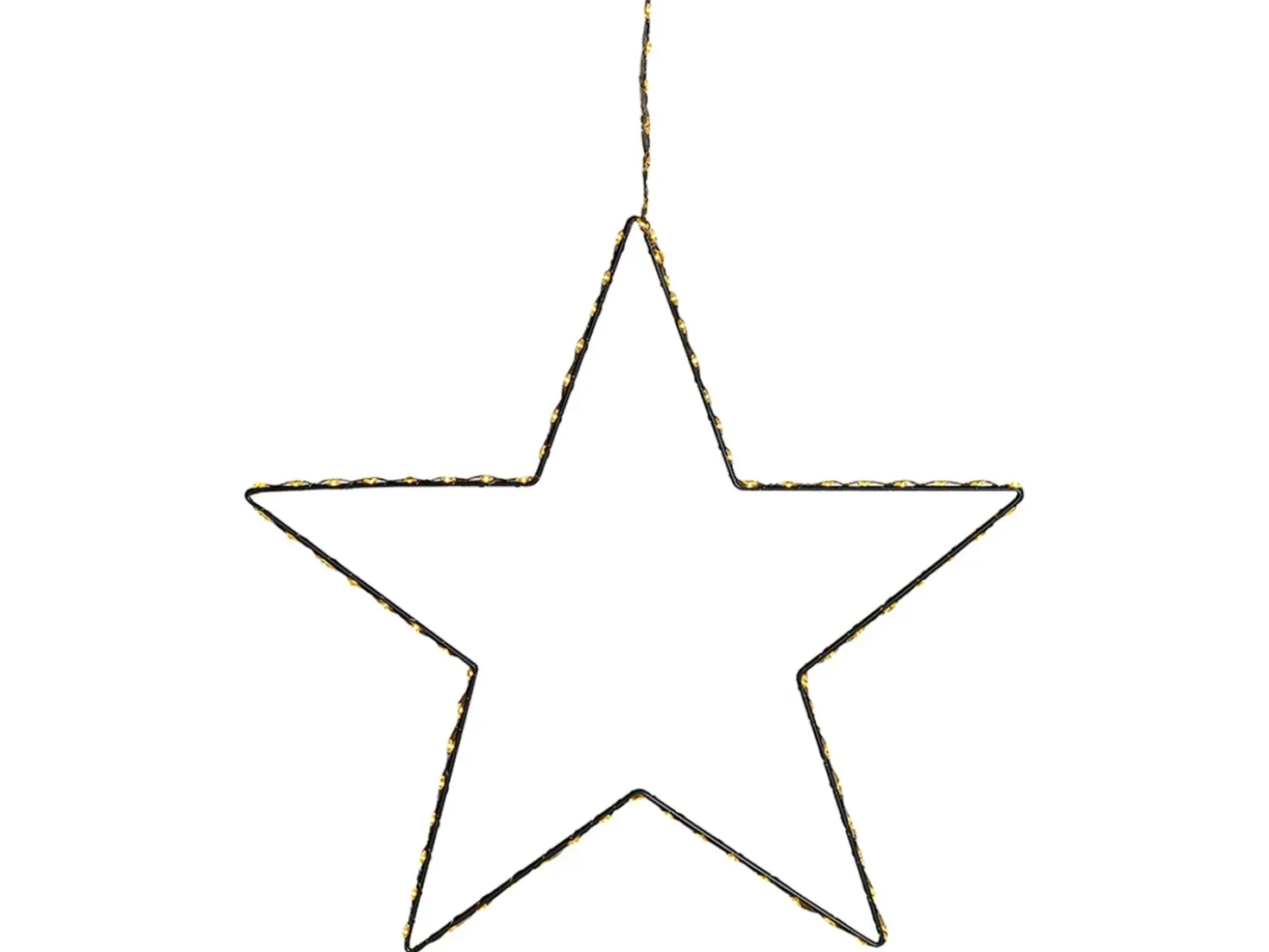 Set di 3 decorazioni da appendere LED KUNNARI Stella 50/40/30 cm Argento