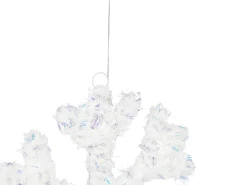 Set di 2 decorazioni natalizie LED GURRE Fiocco di neve 40/50 cm Bianco