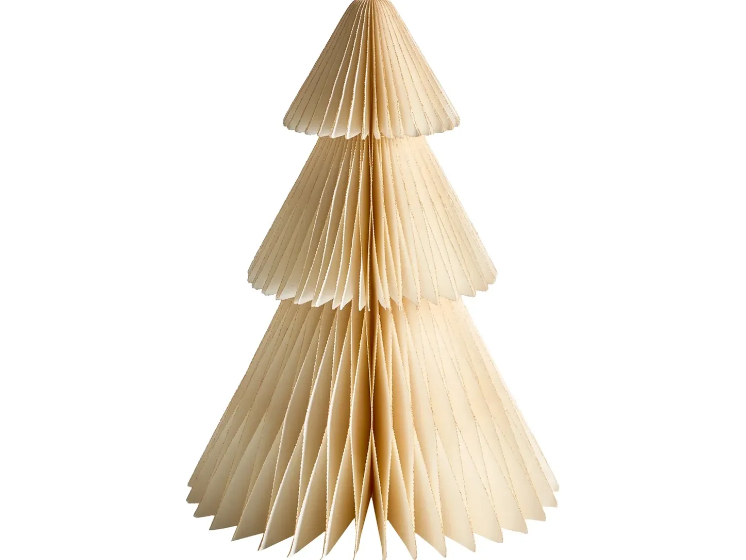 Set di 5 decorazioni natalizie VORMA Albero di Natale 25 cm Beige/Verde