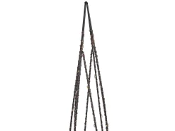 Set di 2 decorazioni natalizie LED NEIDEN Albero di Natale 52/38 cm Argento