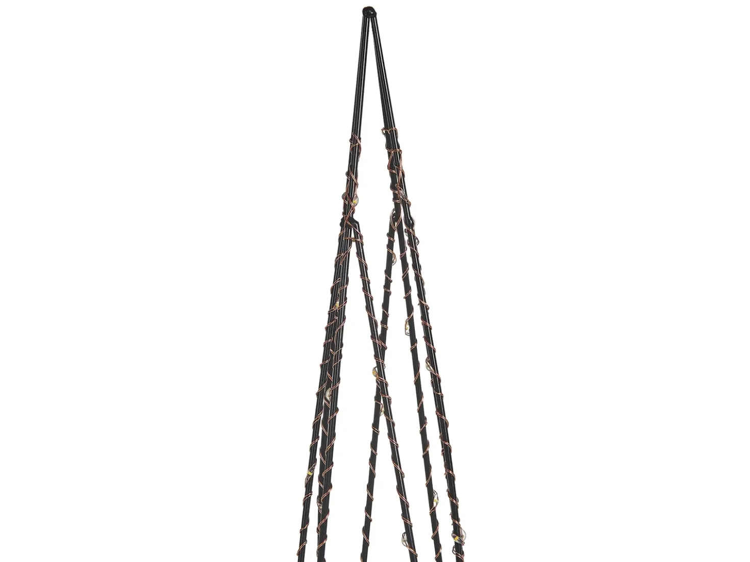 Set di 2 decorazioni natalizie LED NEIDEN Albero di Natale 52/38 cm Argento