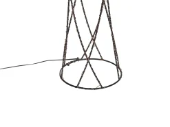 Set di 2 decorazioni natalizie LED NEIDEN Albero di Natale 52/38 cm Argento