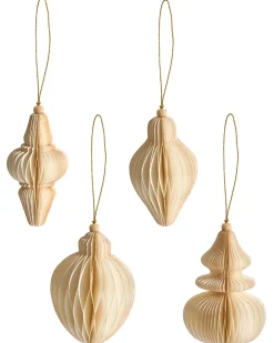 Set di 20 decorazioni per l'albero di Natale ALTAELVA Carta Beige