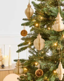Set di 20 decorazioni per l'albero di Natale ALTAELVA Carta Beige