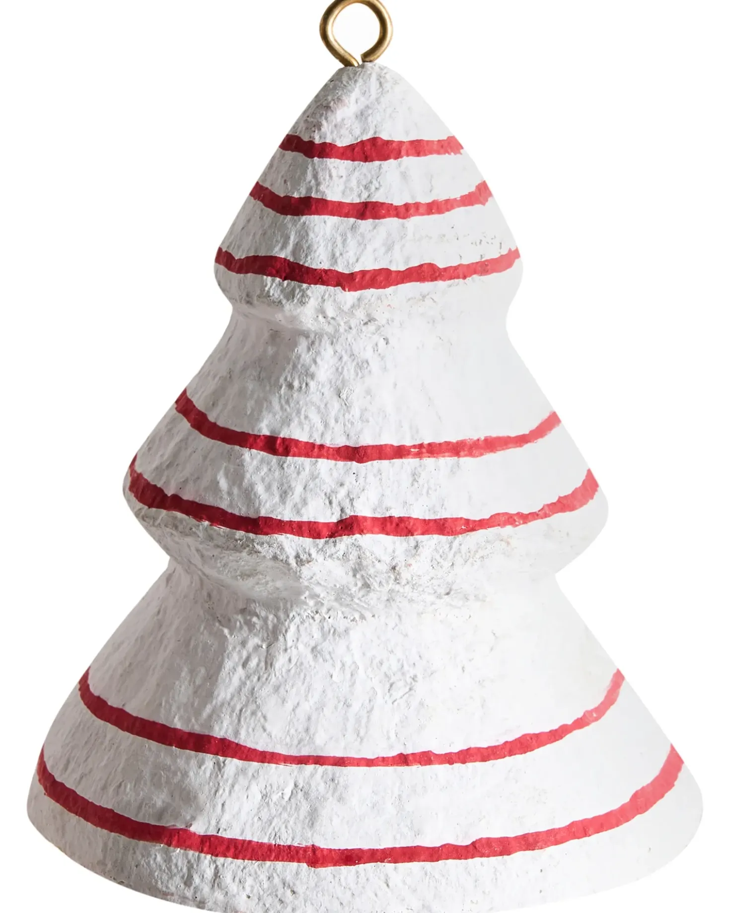 Set di 12 decorazioni per l'albero di Natale GIDEALVEN Cartapesta Rosso/Bianco