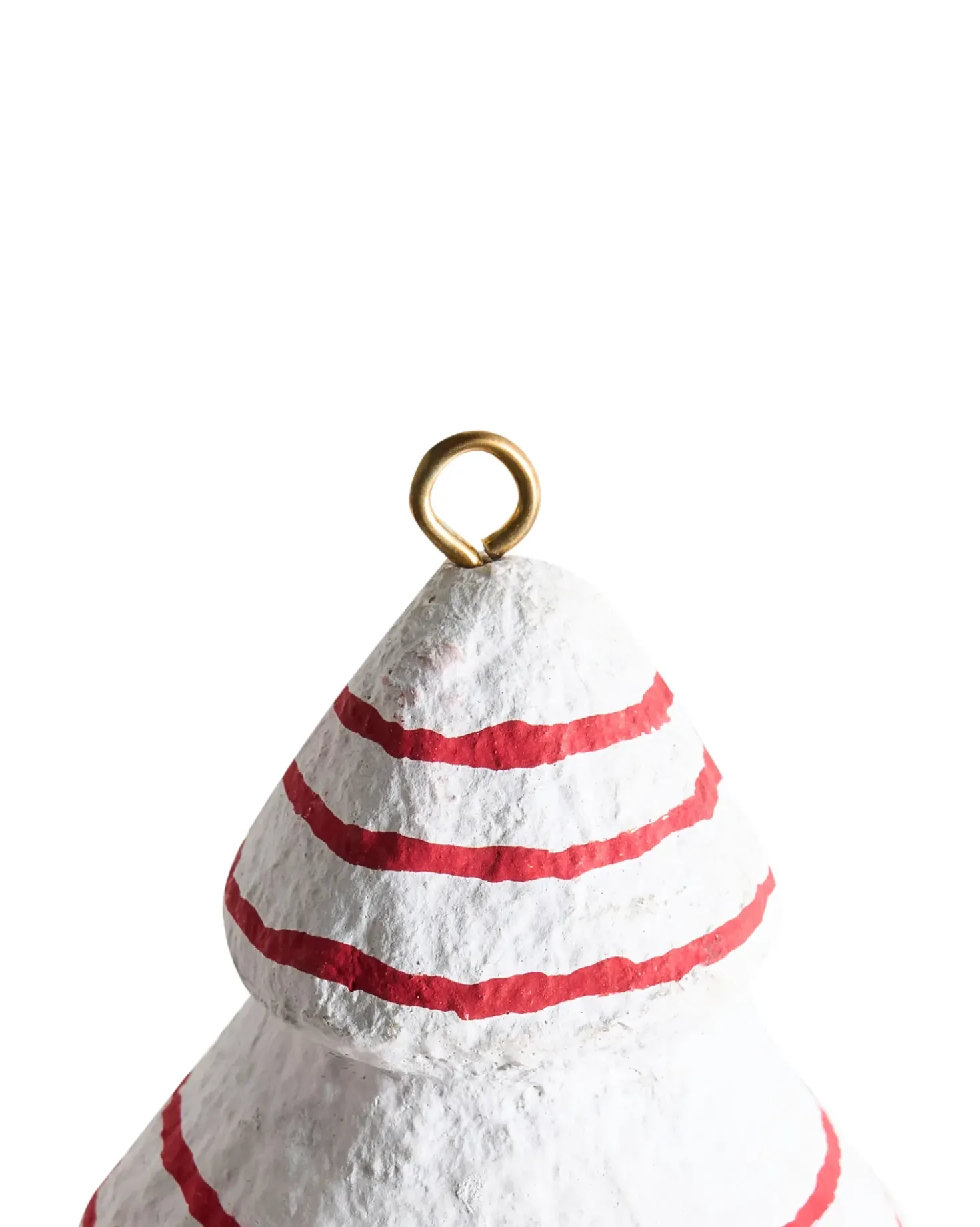 Set di 12 decorazioni per l'albero di Natale GIDEALVEN Cartapesta Rosso/Bianco