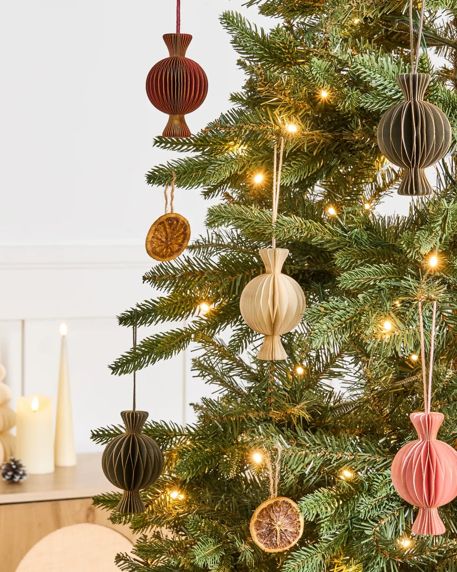 Set di 16 decorazioni per l'albero di Natale RAUMA Carta Multicolore