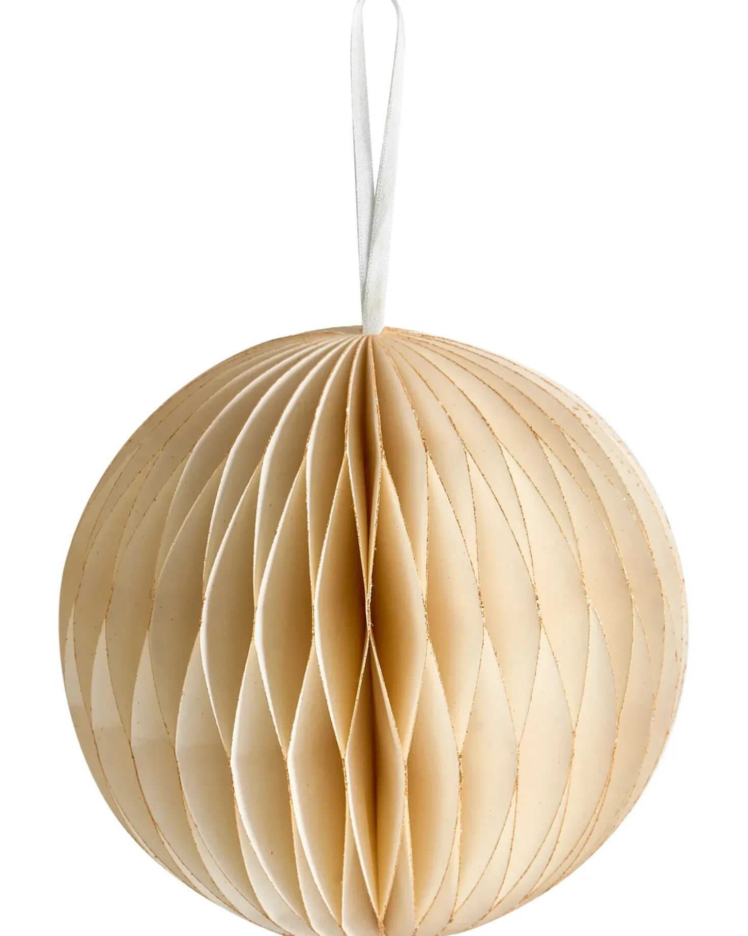 Set di 20 decorazioni per l'albero di Natale JOLSTRA Carta Beige