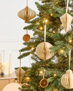 Set di 20 decorazioni per l'albero di Natale JOLSTRA Carta Beige