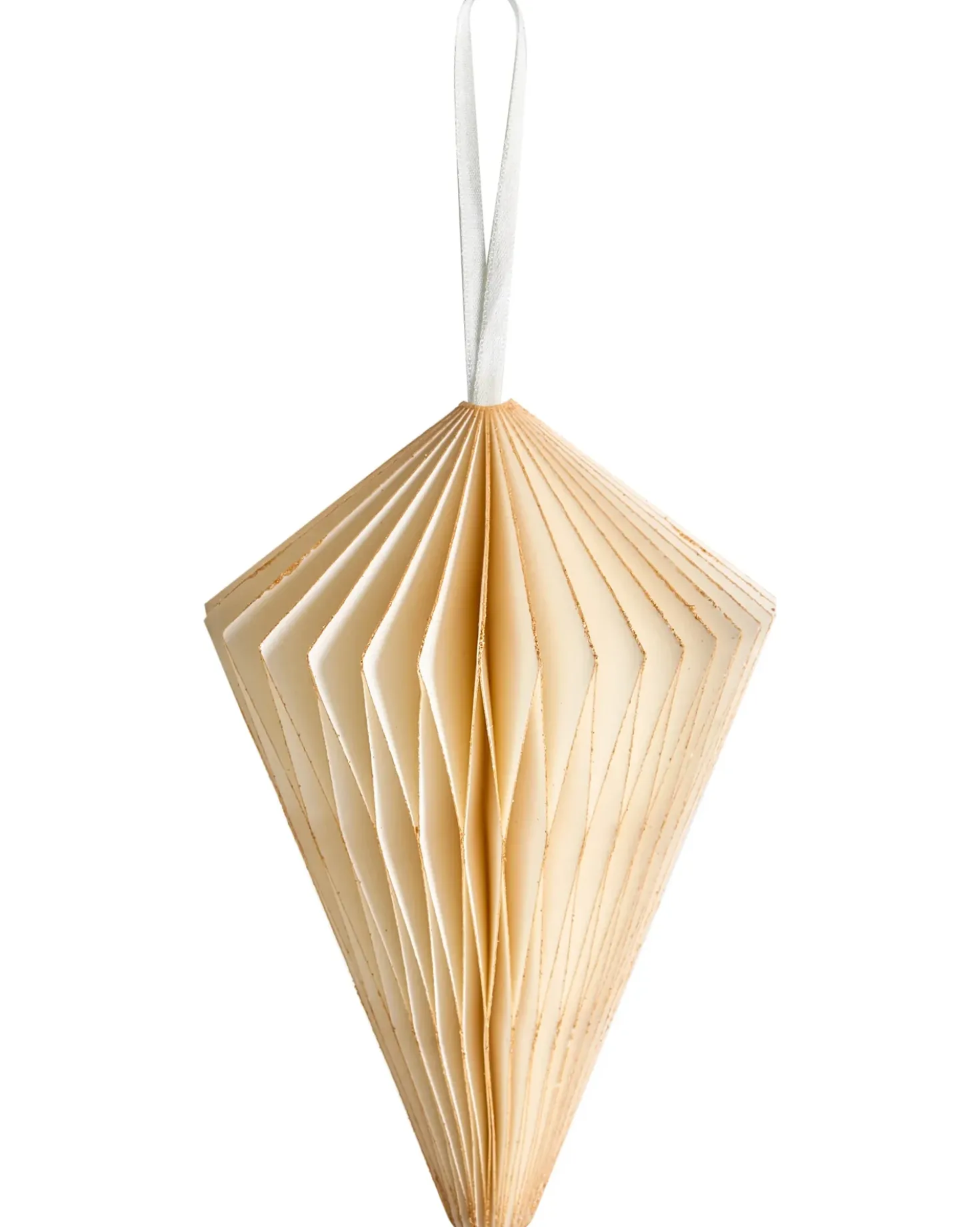 Set di 20 decorazioni per l'albero di Natale JOLSTRA Carta Beige
