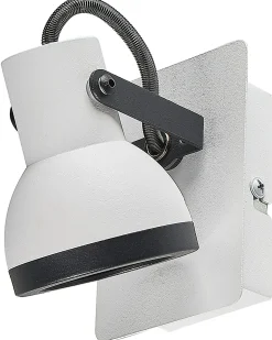 Set di 2 faretti BARO Regolabile Metallo Bianco