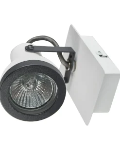 Set di 2 faretti BARO Regolabile Metallo Bianco