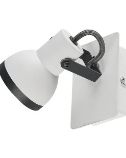 Set di 2 faretti BARO Regolabile Metallo Bianco