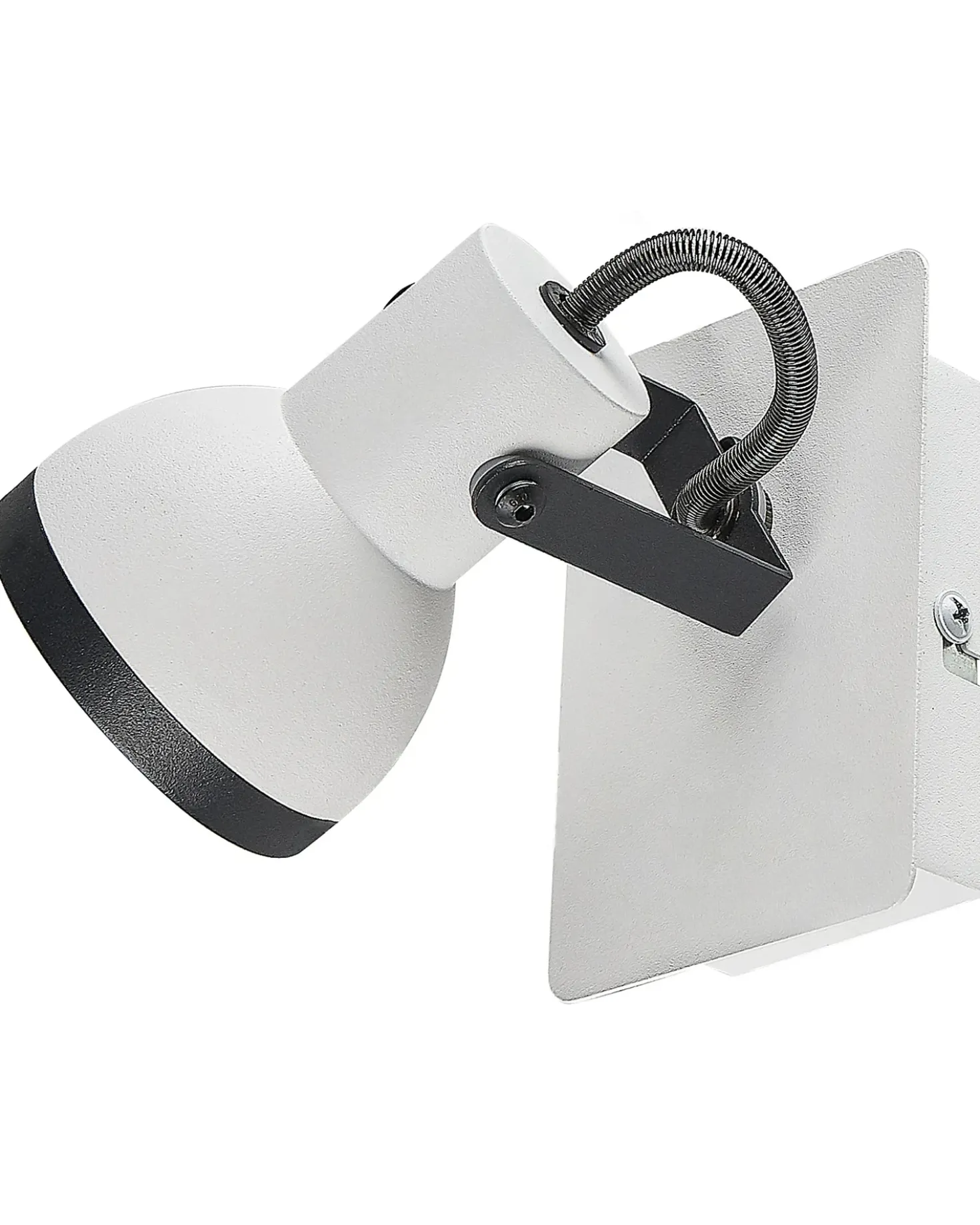 Set di 2 faretti BARO Regolabile Metallo Bianco