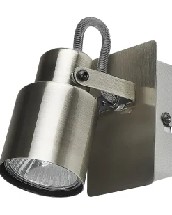 Set di 2 faretti BONTE Regolabile Metallo Argento