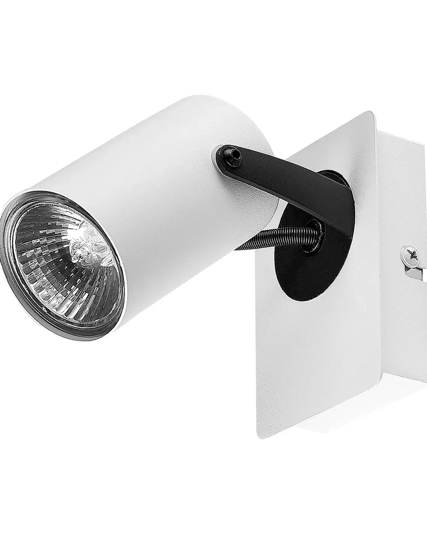 Set di 2 faretti KLIP Regolabile Metallo Bianco