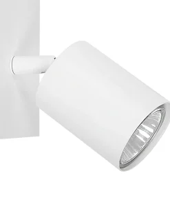 Set di 2 faretti TIGRIS Regolabile Metallo Bianco