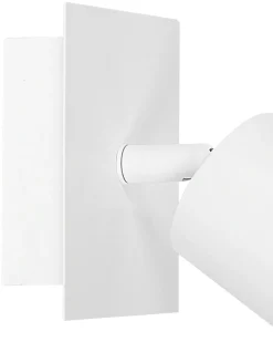 Set di 2 faretti TIGRIS Regolabile Metallo Bianco
