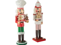 Set di 2 figure BODSJON Schiaccianoci 35 cm Rosso/Bianco