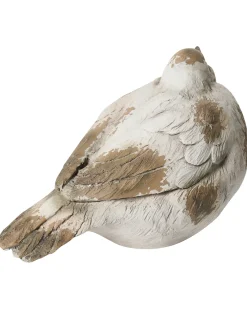 Set di 3 figure decorative da giardino ANGHIARI Uccello Beige