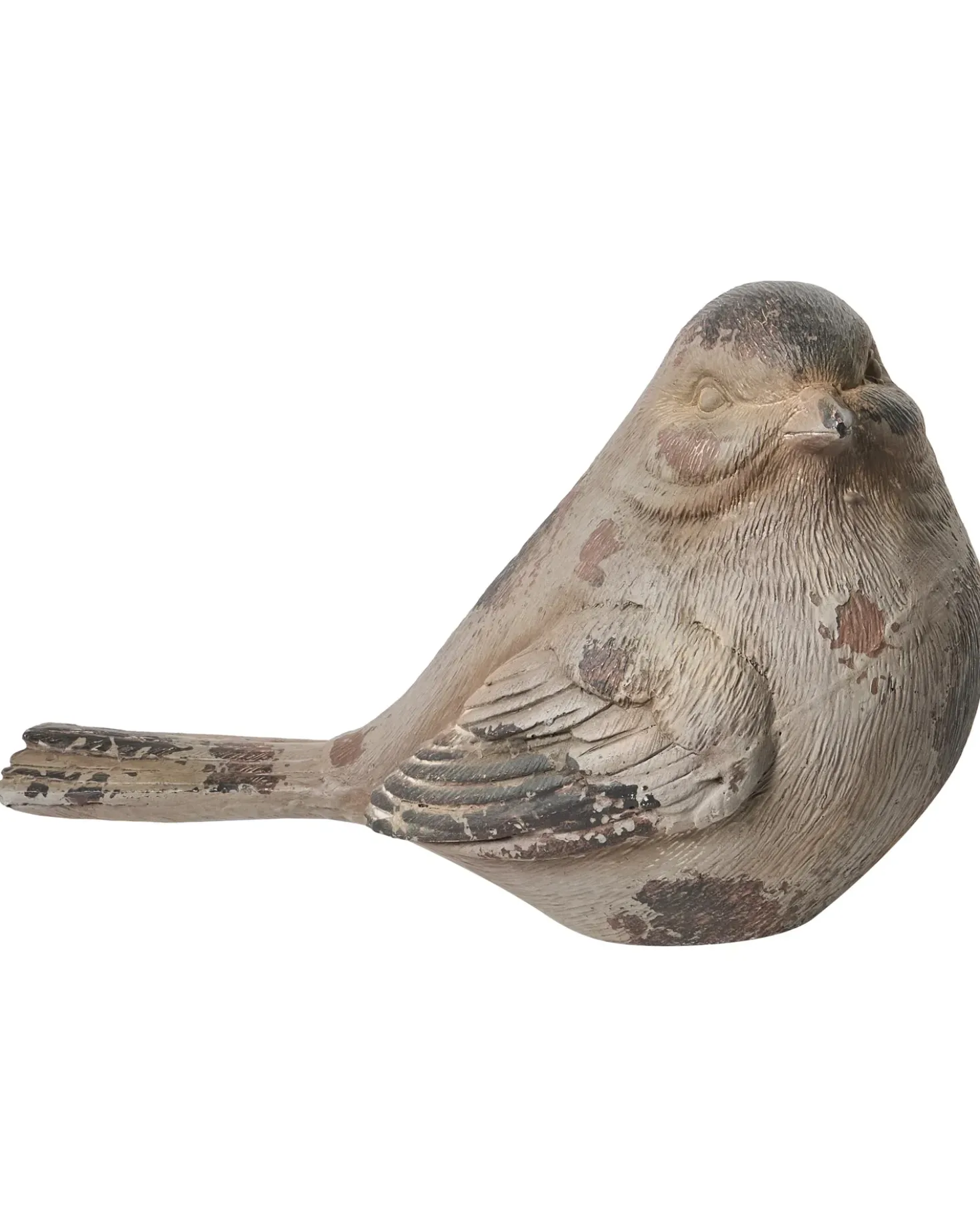 Set di 3 figure decorative da giardino ANGHIARI Uccello Beige