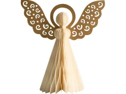 Set di 3 figure EIRA Angelo 24/28/33 cm Beige