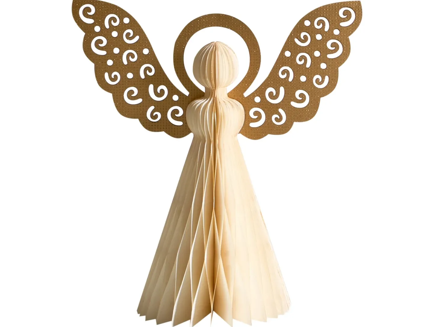 Set di 3 figure EIRA Angelo 24/28/33 cm Beige