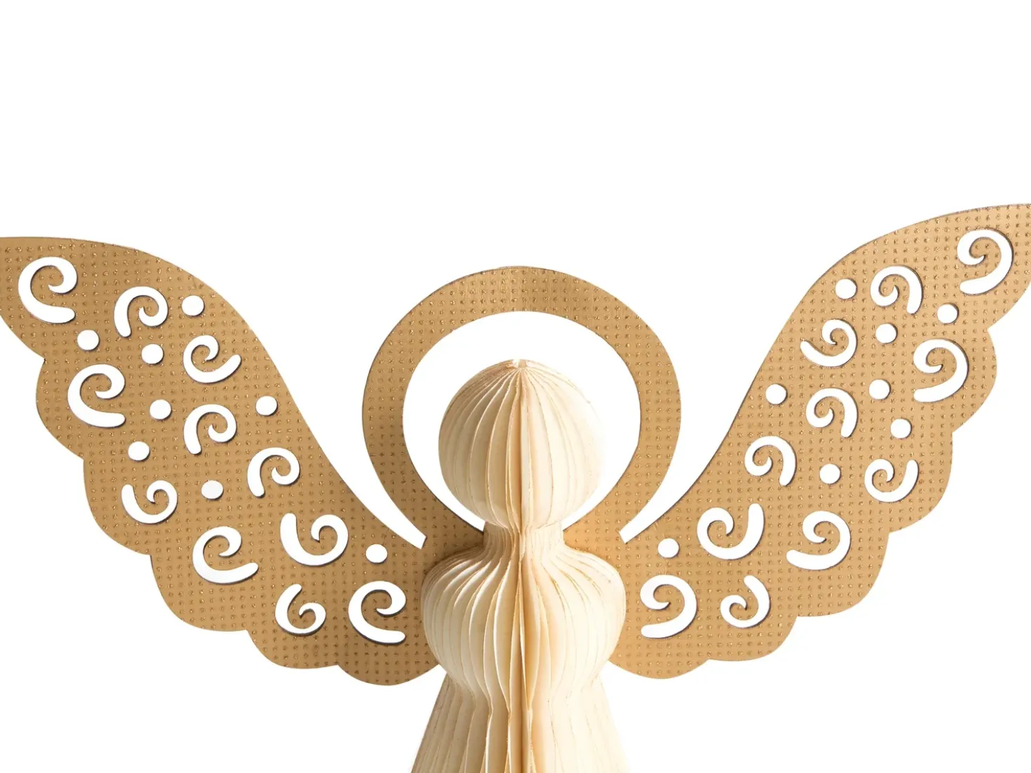 Set di 3 figure EIRA Angelo 24/28/33 cm Beige