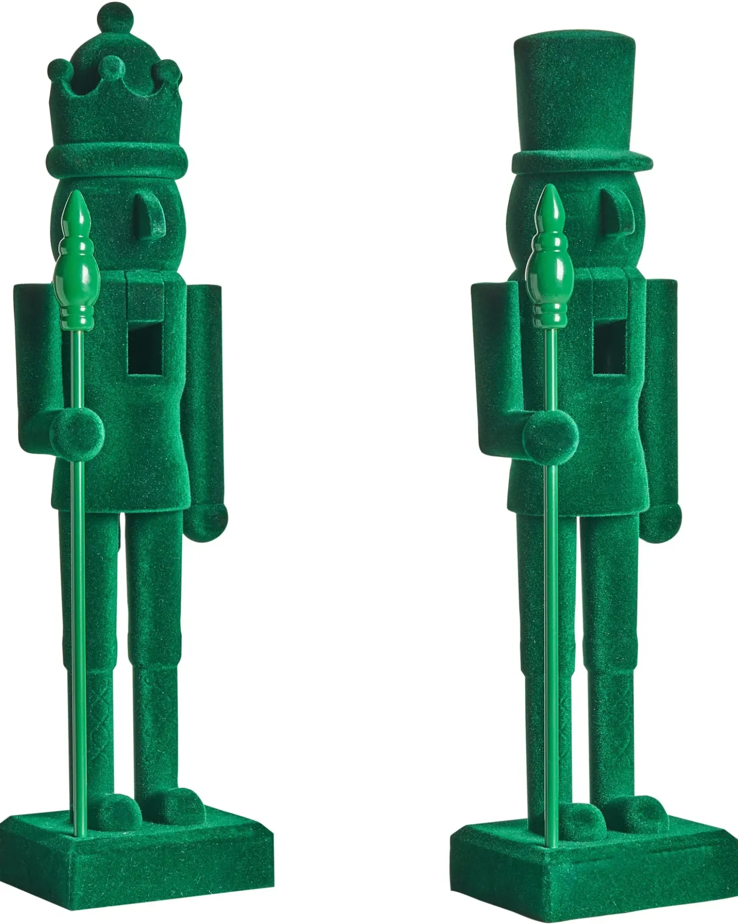 Set di 2 figure FLATEY Schiaccianoci 40 cm Verde