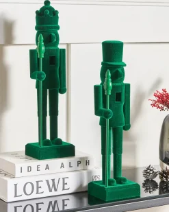 Set di 2 figure FLATEY Schiaccianoci 40 cm Verde