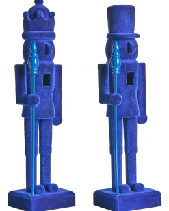 Set di 2 figure FLATEY Schiaccianoci 40 cm Blu