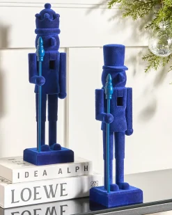 Set di 2 figure FLATEY Schiaccianoci 40 cm Blu