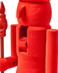 Set di 2 figure FLATEY Schiaccianoci 40 cm Rosso