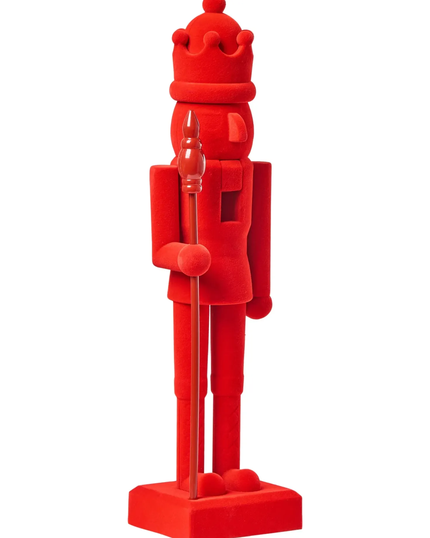 Set di 2 figure FLATEY Schiaccianoci 40 cm Rosso