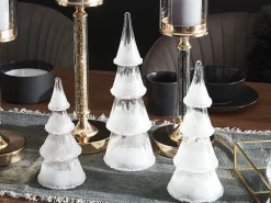 Set di 3 figure LED KIERINKI Albero di Natale 22/27/33 cm Bianco