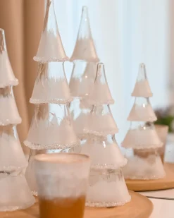 Set di 3 figure LED KIERINKI Albero di Natale 22/27/33 cm Bianco