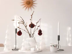 Set di 3 figure LED KIERINKI Albero di Natale 22/27/33 cm Bianco