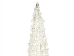 Set di 3 figure ROSAN Albero di Natale 40/50/60 cm Bianco
