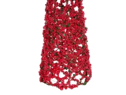 Set di 2 figure ROSAN Albero di Natale 52/60 cm Rosso