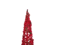 Set di 2 figure ROSAN Albero di Natale 52/60 cm Rosso