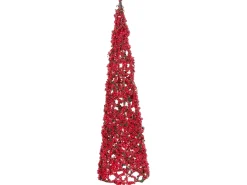 Set di 2 figure ROSAN Albero di Natale 52/60 cm Rosso