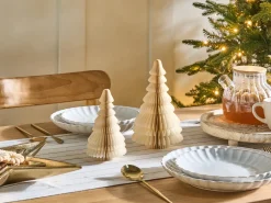 Set di 2 figure SKJOMA Albero di Natale 15/20 cm Beige