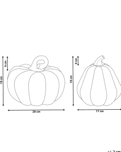 Set di 2 figure Zucca CHALKIDA Arancione