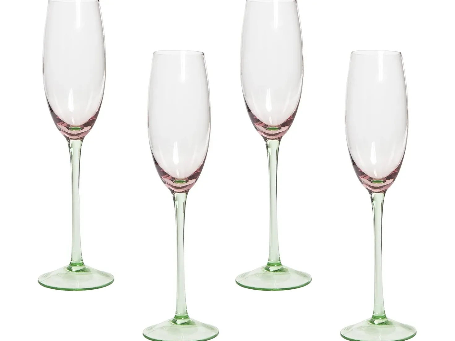 Set di 4 flûte da champagne DIOPSIDE 200 ml Rosa