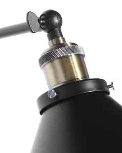 Set di 2 lampade da parete NARVA Regolabile Metallo Nero