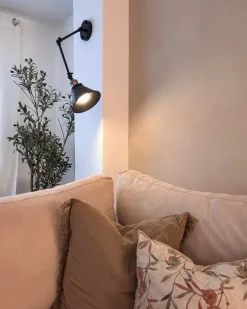 Set di 2 lampade da parete NARVA Regolabile Metallo Nero